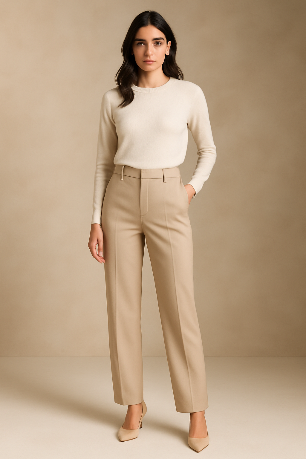Olivia Pantaloni Eleganti Lineari – Fluidi, Moderni e Perfetti per l’Ufficio