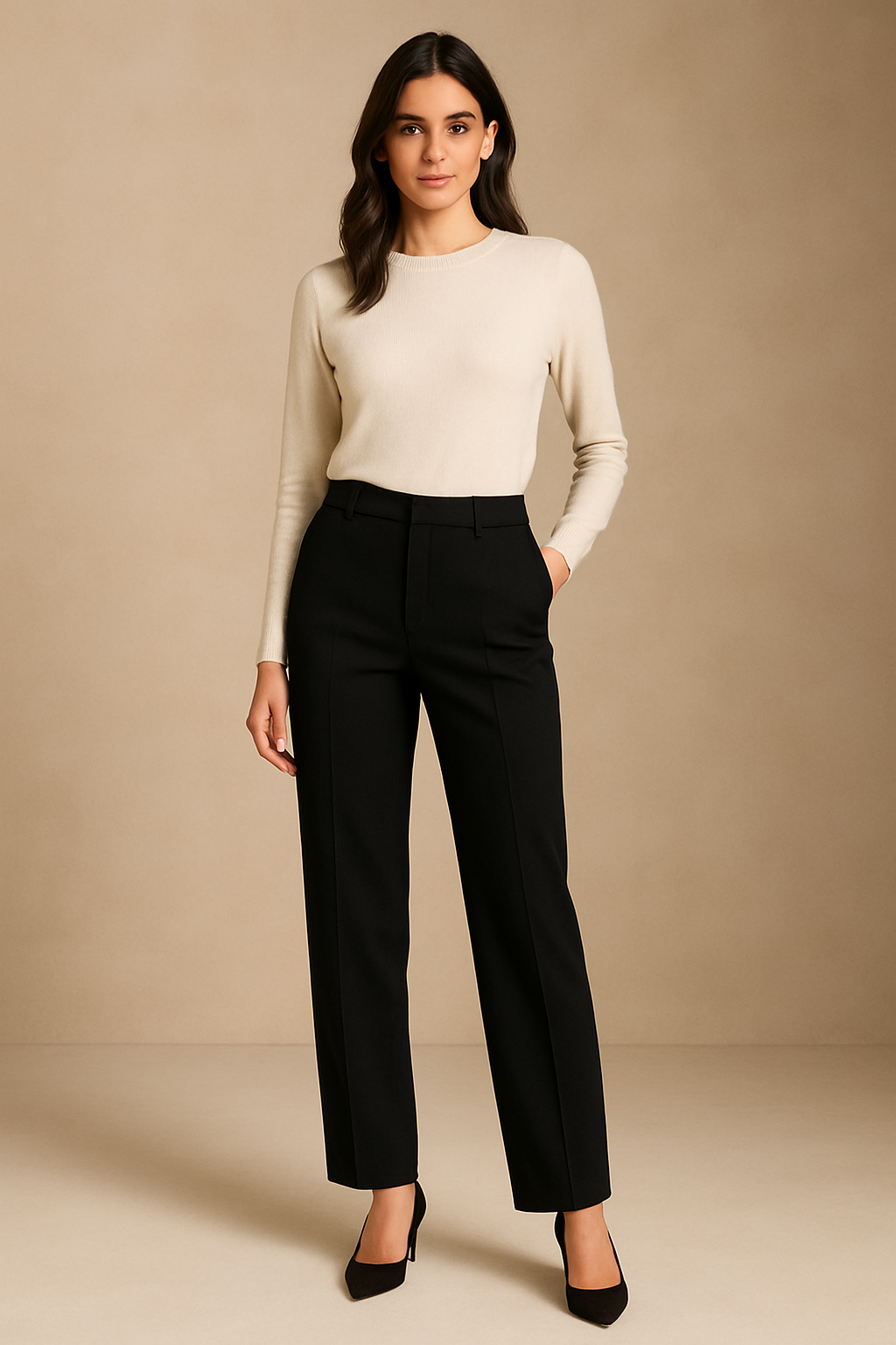 Olivia Pantaloni Eleganti Lineari – Fluidi, Moderni e Perfetti per l’Ufficio