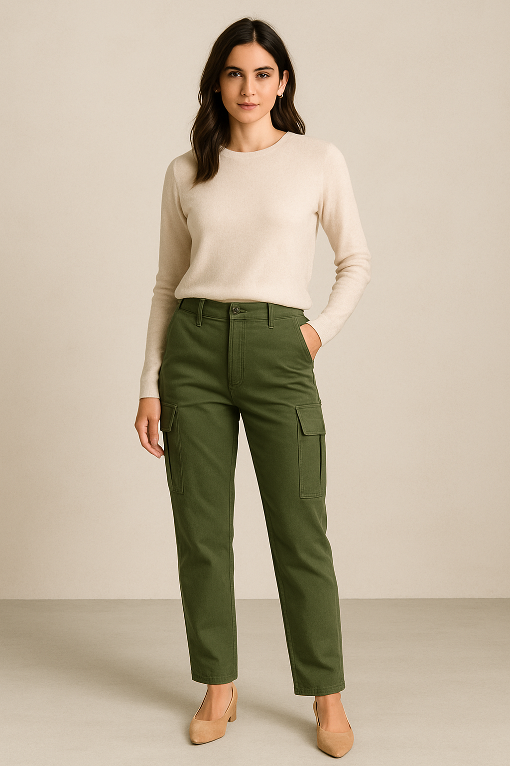 Anna Pantaloni Cargo Moderni – Pratici, Funzionali e Trendy